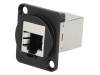 CP30222SMB Соединитель; FT; Кат:6; экранированный; 19x24мм; Цвет: черный