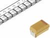 T491A335K010AT Конденсатор: танталовый; SMD; 3,3мкФ; 10В; Корп: A; ±10%; -55?125°C