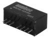 AM1G-1212SZ, Преобразователь: DC/DC; 1Вт; Uвх:9?18В; 12ВDC; Iвых:83мА; SIP8, AIMTEC