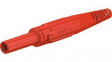 66.9155-22 In-Line Safety Socket 4mm Red 32A 1kV Nickel-Plated