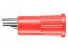 BRBU 7924 L NI/RT "банан" 4мм; 16А; 60ВDC; красный; под обжим; изолированный; 7мОм