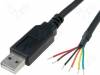 TTL-232R-3V3-WE, Модуль: проводной встроенный; провод; USB A; Uвх./вых:3,3 В, FTDI