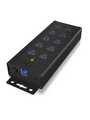 IB-HUB1703-QC3, USB Hub with Charge Ports, 7x USB A Socket/2x BC 1.2/QC 3.0, USB A Plug, ICY BOX