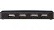 UHUBU2430BK USB Hub Separate Power 4-Port USB A Socket