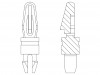 8G810V40908 Дистанц PCB; полиамид 66; Дл: 4,8мм; защелка / защелка; UL94V-2
