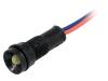 LY-D5-12AC/DC, Индикат.лампа: LED; вогнутый; 12ВDC; 12ВAC; Отв: O11мм; IP40, POLAM-ELTA
