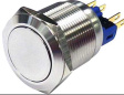 RND 210-00397 Anti-Vandal Push-Button Switch, 22 mm, IP65