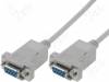 AK-610100-018-E, Кабель; D-Sub 9pin гнездо, с обеих сторон; 1,8м; серый, ASSMANN