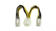 PCIEXSPLIT6 Power Splitter Cable 153mm Black / Yellow