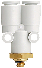 KQ2U04-M5A, Y-plug-in connector M5-4.0 mm, SMC PNEUMATICS