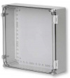 WPCP404018T Cubo W 400 x 400 x 187, с петлями и замками, рамная вставка, прозрачная крышка,