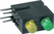 1801.8731 PCB LED 3 mm round Yellow / Green standard