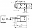 TDS-K10SL 24VDC 35% Electric Hoisting Magnet, Bistable 12mm 12 mm 11.6 N 12 W