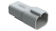 AT04-4P-RD01 Crimp Housing, Plug, 2 Rows, 4 Poles, Grey