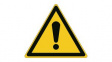 826616 ISO Safety Sign - General Warning Sign, Triangular, Black on Yellow, Polyester, 1pcs