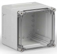 CPCF202018T Cubo C 200 x 200 x 187 мм, выбивные фланцы, прозрачная крышка, PC, IP 66/67, вкл