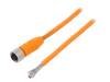 RKTS 4-182/5M, Соединительный кабель; M12; PIN: 4; прямой; 5м; вилка; 240ВAC; 4А, Lumberg Automation (Belden brand)