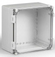 WPCP304018T Cubo W 300 x 400 x 185, с петлями и замками, рамная вставка, прозрачная крышка,