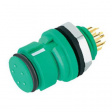 99 9216 070 05 Panel mount socket 5-pole green Pole no.=5