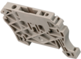 9540000000, ZEW 35 End bracket Dark Beige, Weidmuller