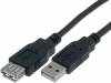 CU202-B-050-PB Кабель; USB 2.0; гнездо USB A, вилка USB A; никелированные; 5м