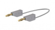 28.0073-07528 Test Lead, Grey, 750mm, Brass