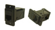 CP30752MB3 Panel Feed-through Black Metal Frame Connector, M3, RJ45 Socket - RJ45 Socket