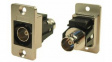 CP30638M RF Panel Feed-Through 75Ohm, Nickel, CSK, BNC Socket - BNC Socket