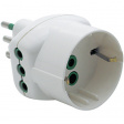 82.210 Branch plug 3-pin IT White 2P+T 10A
