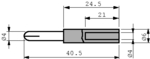 A-SLK4-S BLACK, Safety adapter, Staubli (former Multi-Contact )