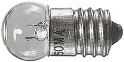 E24001150, Incandescent Lamp E10 1.3 V 150 mA, Bailey