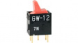 GW12LCP ROCKER; SPDT; Пол: 2; ON-ON; 0,1A/28ВAC; 0,1A/28ВDC; красный; нет