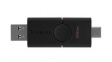 DTDE/32GB USB Stick, DataTraveler Duo, 32GB, USB 3.2, Black