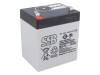 SBL5-12, Аккум: свиноцово-кислотный; 12В; 5Ач; AGM; необслуживаемый, SSB