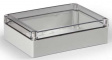 SPCP182508T Cubo S 175 x 250 x 75 мм, 50 мм основание, глухая стенка, прозрачная крышка, PC,