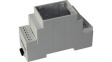 CNMB/2V/2 Din Rail Height Module Box, 58 x 36 x 90 mm, Light Grey, Polycarbonate, CNMB