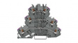 2202-3208 Terminal Block, L, Cage Clamp, 6 Poles, 500V, 24A, 1 ... 2.5mm², Grey