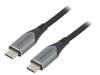 TAEHH Кабель; USB 2.0; вилка USB C,с обеих сторон; 2м; черный; 100Вт