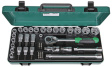 1/2-35 TLG. Socket Wrench Set, 1/2"