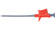 SKPS 8334 NI / RT Safety Hook Clip diam. 4 mm red 1000 V; 6 A; CAT I