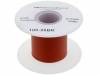 R26BROWN-0100, Кабель; однопров; OFC; 26AWG; kynar 460 (PVDF); коричневый; 300В, OK International