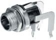 722RA Applied-voltage source socket, Angled 2.1 mm 5.5 mm