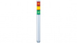 MP-302-RYG Stacking Beacon, Floor Mount, Red/Orange/Green, MP, 24VAC/DC, Silver