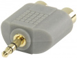 BAP432 Audio adapter 1x jack plug, stereo male 3.5 mm - 2x RCA coupling m - f