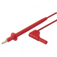 PL 2600 S W ROT / RED Test probe lead diam. 4 mm Safety Plug 90° 100 cm Red PVC