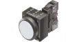 3SB3245-0AA61 Pushbutton Flat with LED, Complete, White
