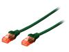 DK-1512-015/G Patch cord; U/UTP; 5e; многопров; CCA; ПВХ; зеленый; 1,5м; 26AWG