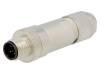 22260820 Вилка; M12; PIN:4; "папа"; код D-Ethernet; на провод; IP67; прямой