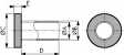 MNI1/4-6 Insulating bush M6
