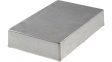 RND 455-00860 Metal enclosure, Natural Aluminum, 118 x 187 x 38 mm